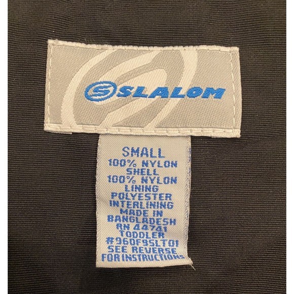 SLALOM Toddler Size Small Insulated Black Winter Ski Snow Bib Pants‎ Overalls - Picture 5 of 14